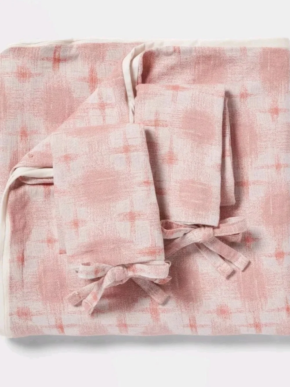 Yarn Dyed Ikat Print Duvet And Sham 3 Piece Set By Threshold